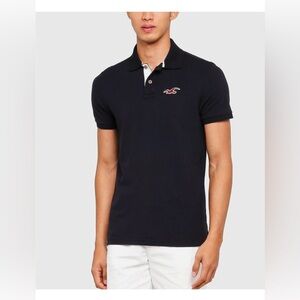 BNWOT Hollister Navy Polo Shirt size L